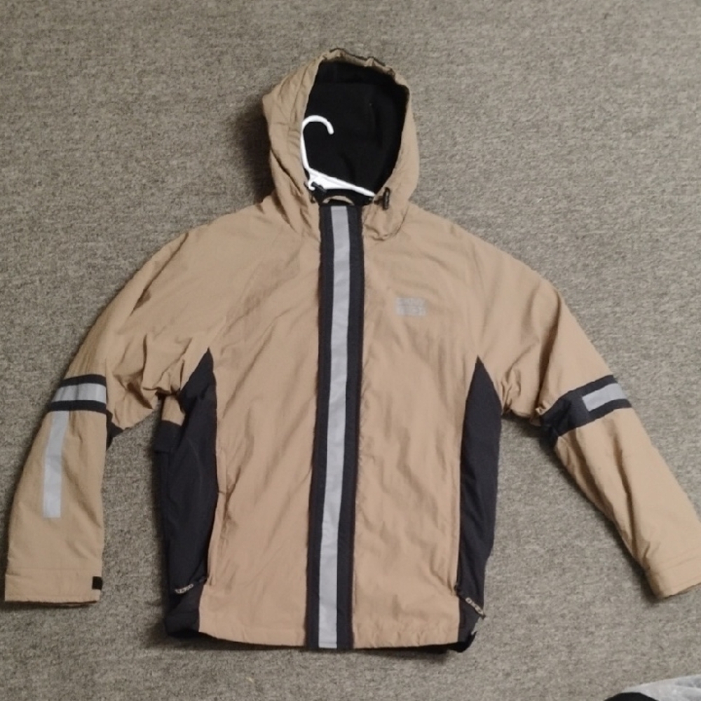 DKNY Black and Tan Tech Jacket